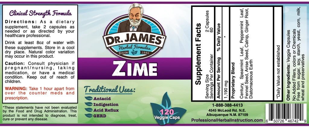 Zime for Indigestion and Acid Reflux
