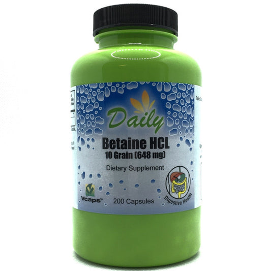 Betaine HCL 10 grain 648 mg