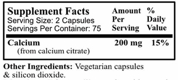 Calcium Citrate 150 capsules