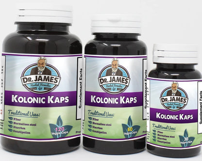 Kolonic Kaps Fiber Supplement to reduce bloating, gas, and constipation