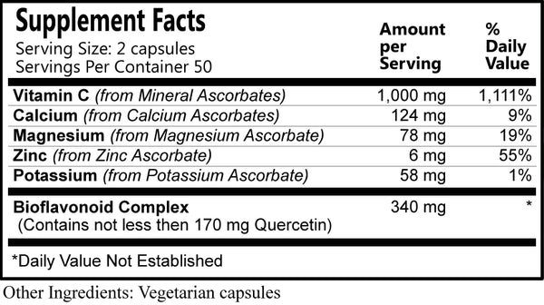 Spectra-Scorb™ (Reams Inspired, Vitamin C from mineral ascorbates)